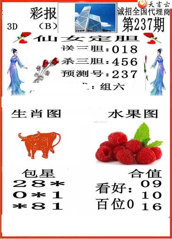 237期小香彩报图谜1